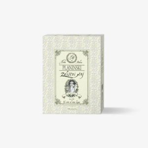 Herba Medica zeliščni gorski čaj v škatli s cvetličnim vintage dizajnom
