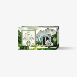 Herba Medica Mountain Tea z zeliščno mešanico in gorsko kozo.